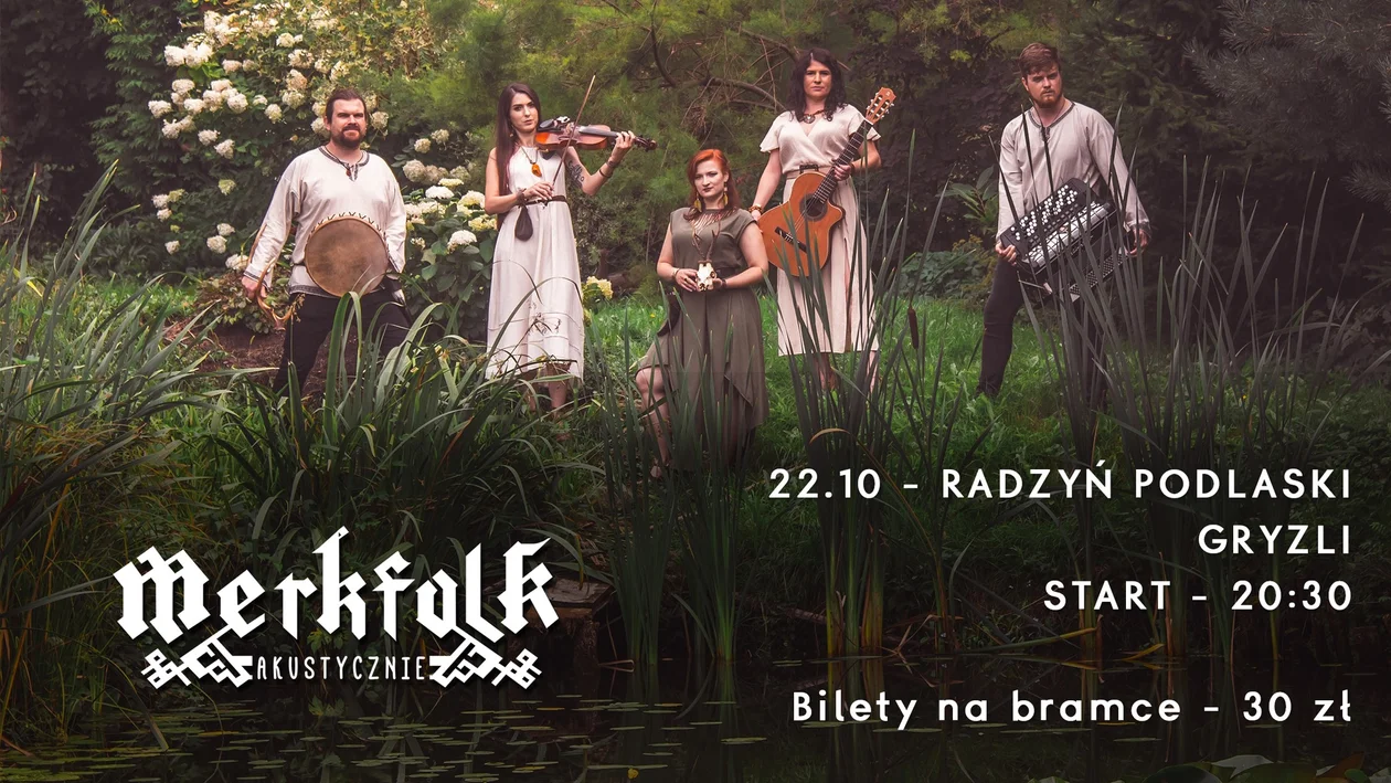 Kameralny, akustyczny koncert zespołu Merkfolk - Zdjęcie główne