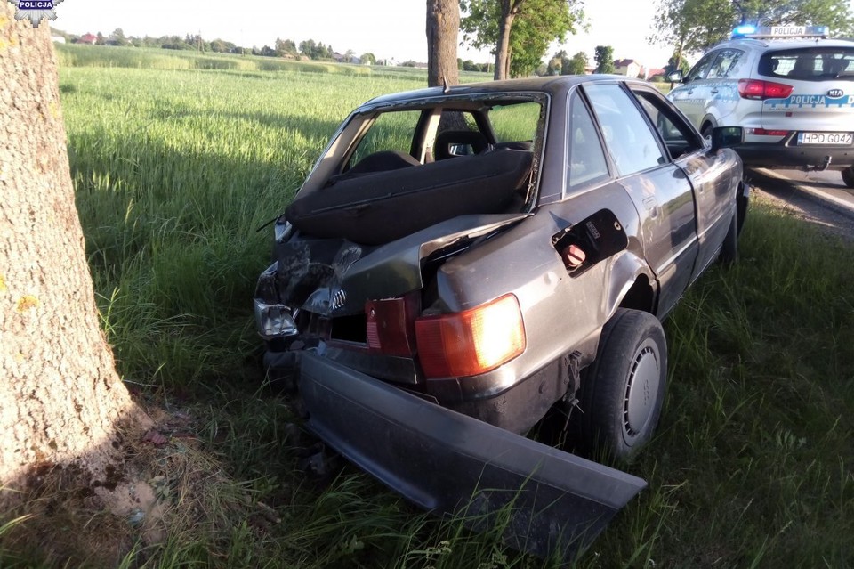 Wjechał w drzewo. Miał ponad 3,5 promila - Zdjęcie główne