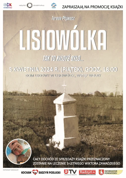 Zaproszenie na promocję książki Teresy Pływacz pt. „Lisiowólka. Tak to kiedyś było...” - Zdjęcie główne