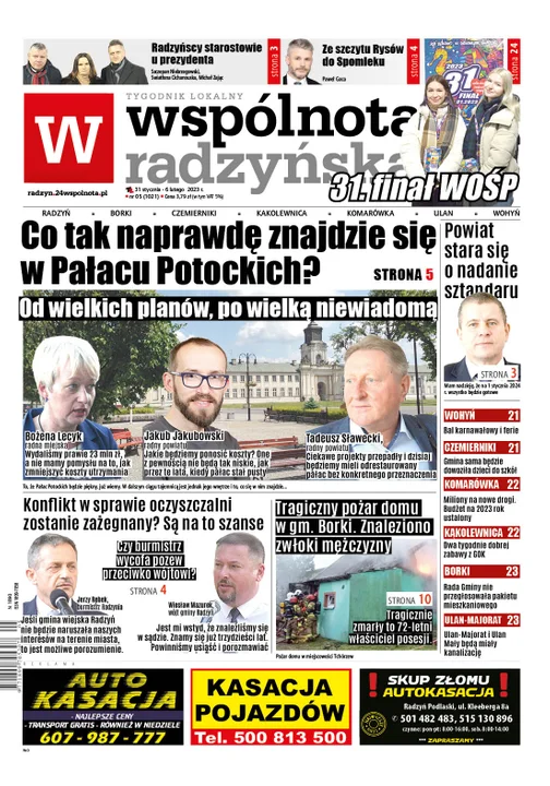 Najnowszy numer Wspólnoty Radzyńskiej (31 stycznia 2023) - Zdjęcie główne