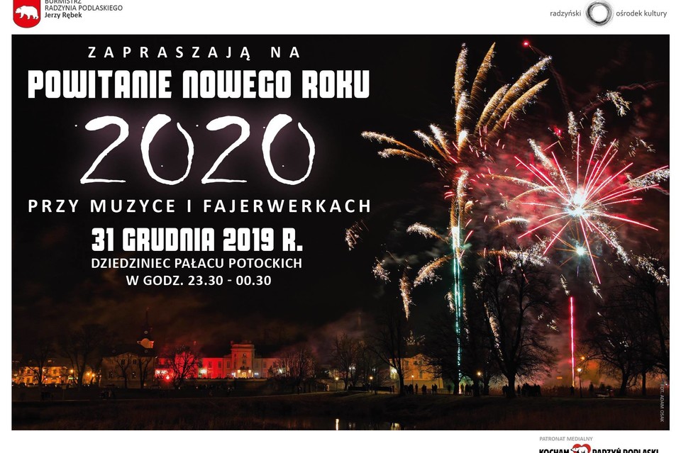 Nowy Rok 2020 na dziedzińcu Pałacu Potockich - Zdjęcie główne