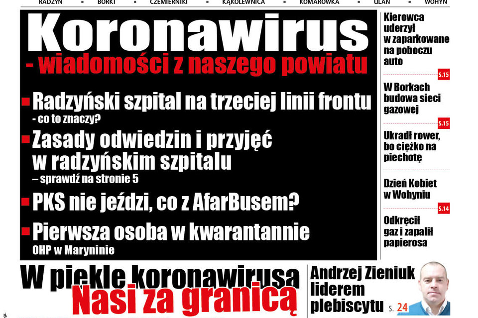 Radzyński szpital w trzeciej linii epidemicznego frontu - Zdjęcie główne