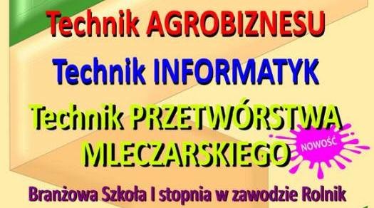 Technik przetwórstwa mleczarskiego - nowy kierunek w Woli Osowińskiej - Zdjęcie główne