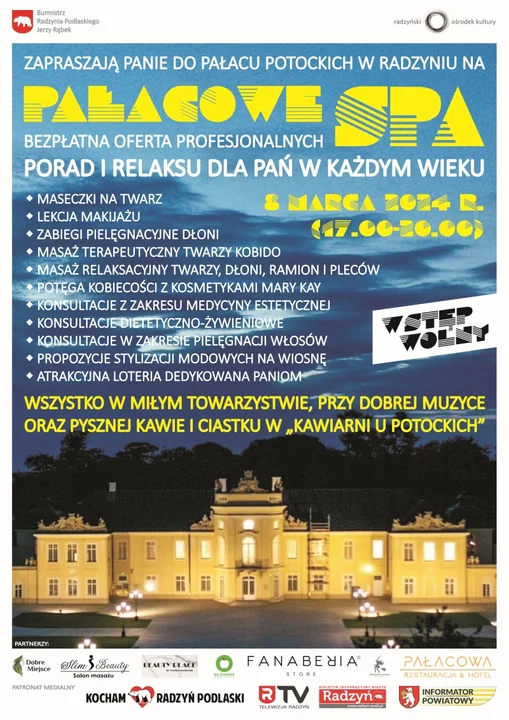 Kobiety proszone są do pałacu. Wyjątkowy Dzień Kobiet i pałacowe SPA - Zdjęcie główne