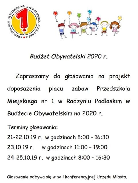Przedszkole Miejskie prosi o głos na plac zabaw. Zbliża się głosowanie na projekty budżetu obywatelskiego   - Zdjęcie główne
