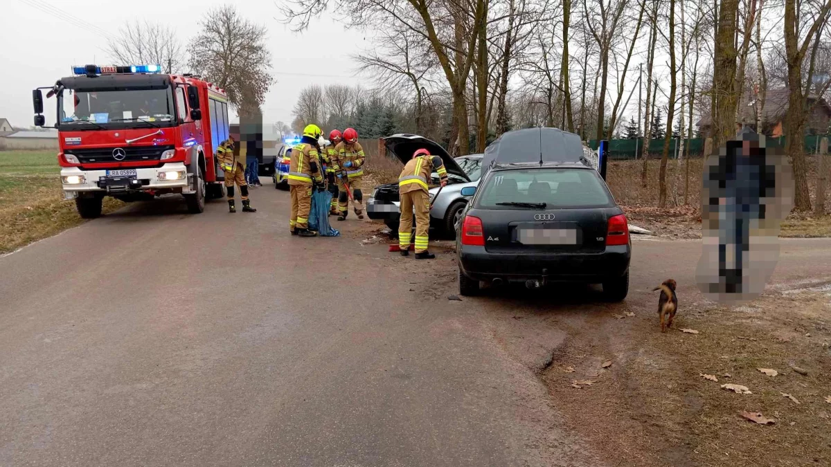 Gmina Borki: Kolizja dwóch samochodów. Są poszkodowani - Zdjęcie główne