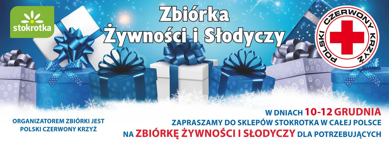 Zbiórka na świąteczną paczkę pomocy PCK w ,,Stokrotce"  - Zdjęcie główne