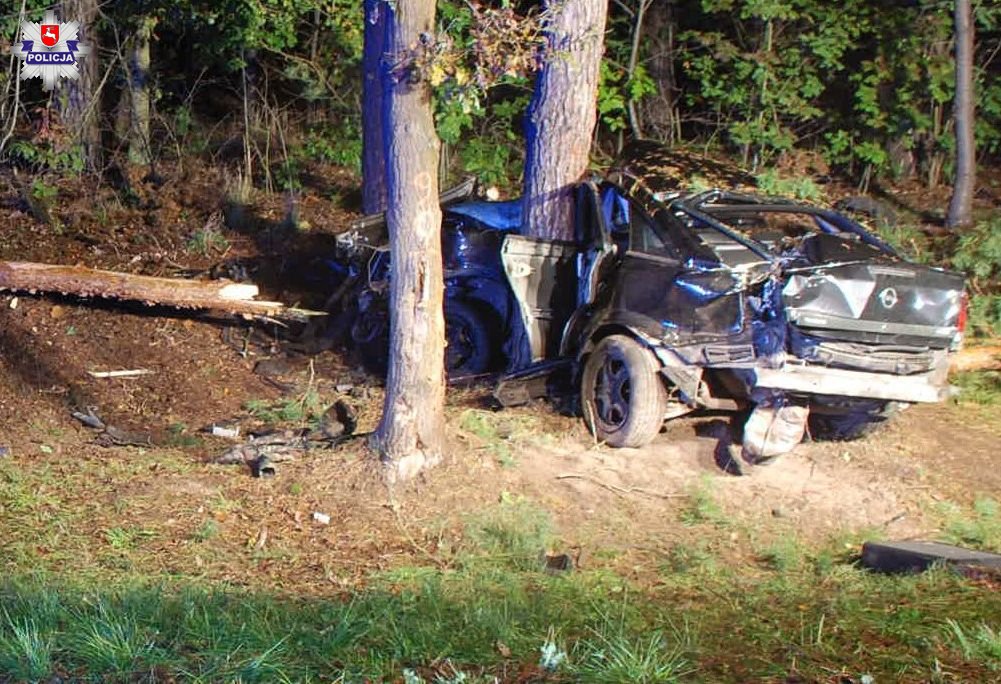 Tragiczny wypadek w Stasinowie. 18-latek wjechał w drzewo, zmarł w szpitalu - Zdjęcie główne