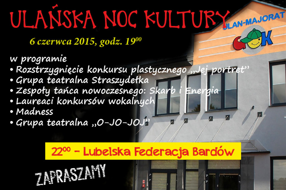 Ulańska Noc Kultury - Zdjęcie główne