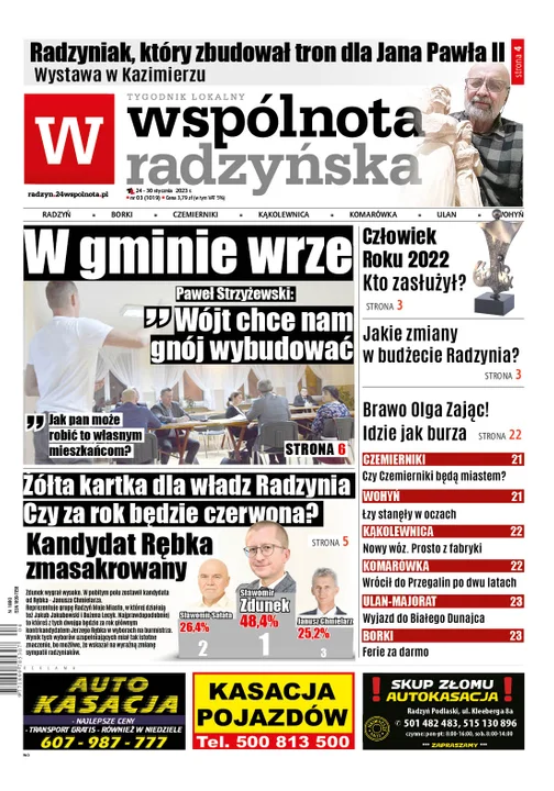 Najnowszy numer Wspólnoty Radzyńskiej (24 stycznia 2023) - Zdjęcie główne
