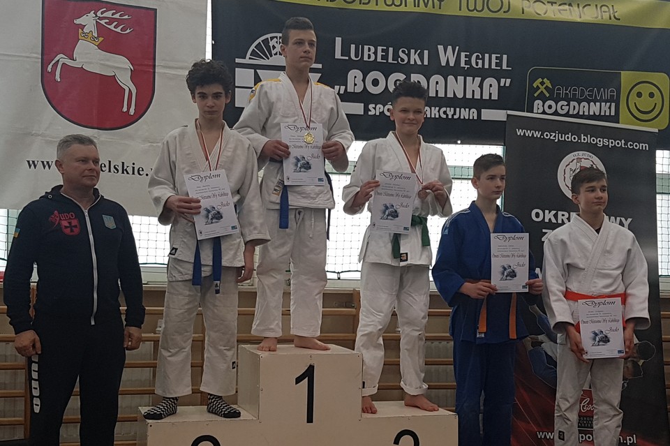 Judocy walczyli w Otwartych Mistrzostwach Województwa Lubelskiego.   Andrzej twardy jak samuraj. - Zdjęcie główne