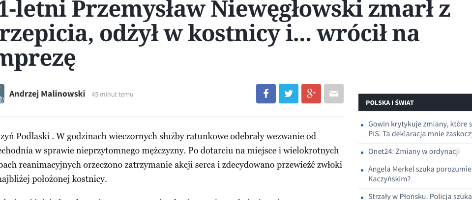 Wierutna bzdura i koszmarny news - Zdjęcie główne