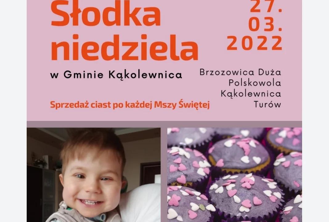 Gm. Kąkolewnica: 27.03 "Słodka Niedziela" dla Wiktorka - Zdjęcie główne