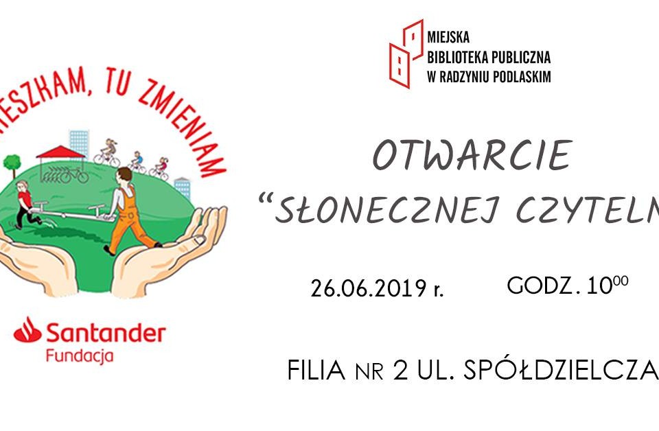 W środę otwarcie "Słonecznej czytelni" - Zdjęcie główne