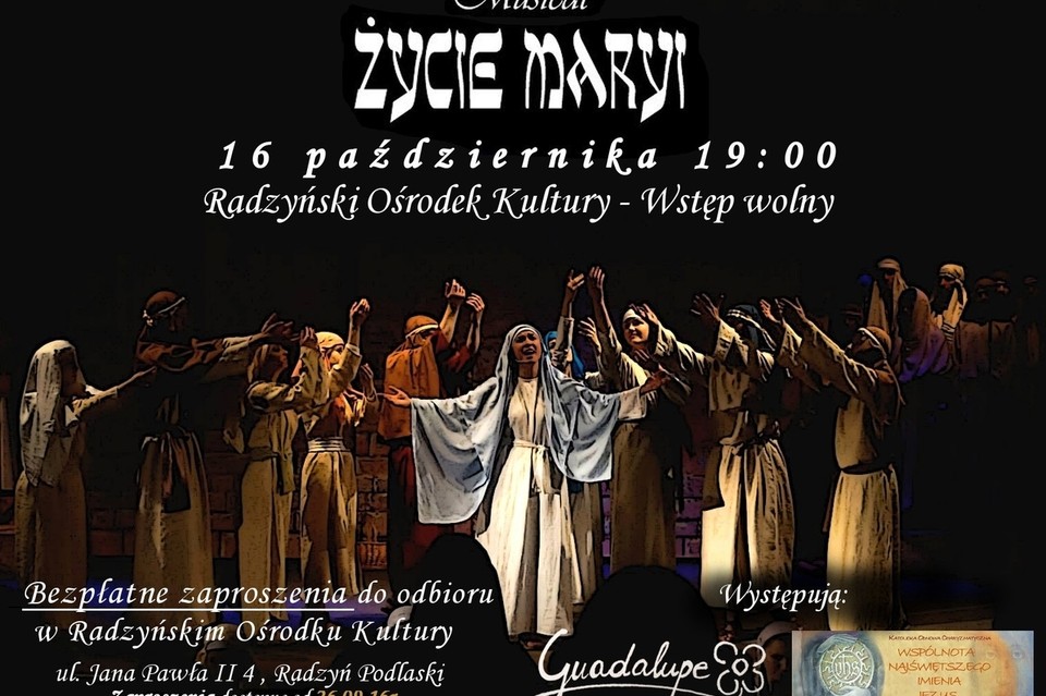 Zaproszenie na musical „Życie Maryi” - Zdjęcie główne