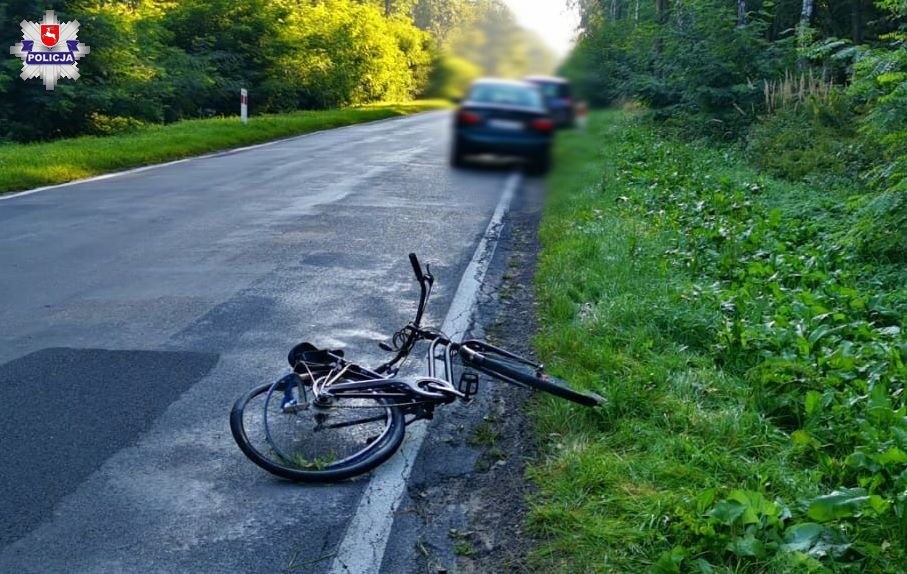 Powiat lubartowski: Potrącenie rowerzysty w Rokitnie - Zdjęcie główne