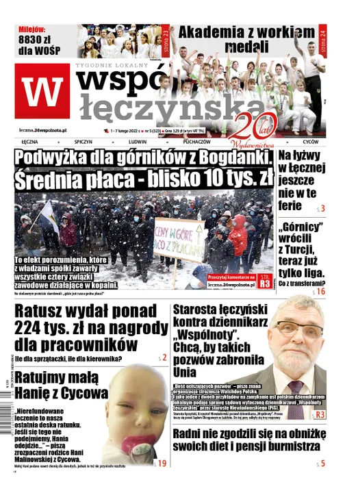 Najnowszy numer Wspólnoty Łęczyńskiej (1 lutego 2022) - Zdjęcie główne