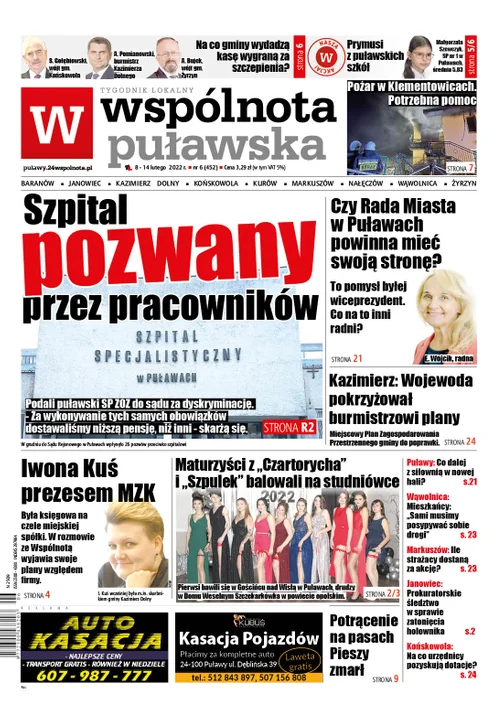 Najnowszy numer Wspólnoty Puławskiej ( 8 lutego 2022) - Zdjęcie główne
