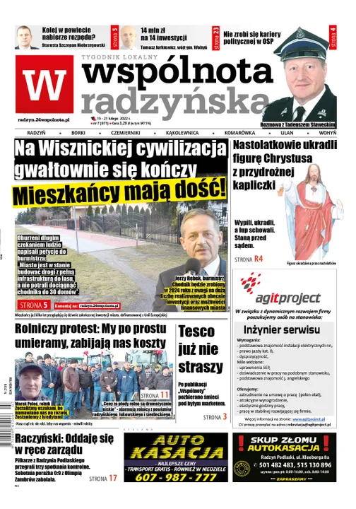 Najnowszy numer Wspólnoty Radzyńskiej ( 15 lutego 2022) - Zdjęcie główne