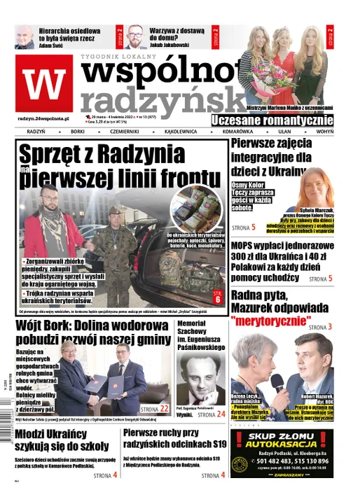Najnowszy numer Wspólnoty Radzyńskiej ( 29 marca 2022) - Zdjęcie główne
