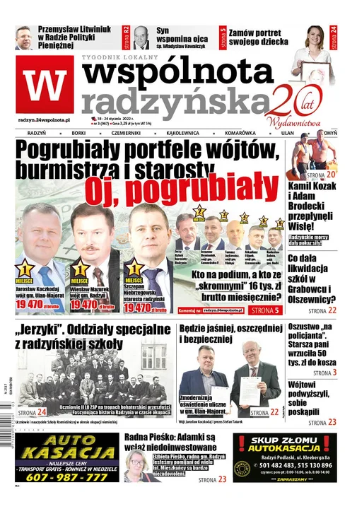 Najnowszy numer Wspólnoty Radzyńskiej ( 18 stycznia 2022) - Zdjęcie główne