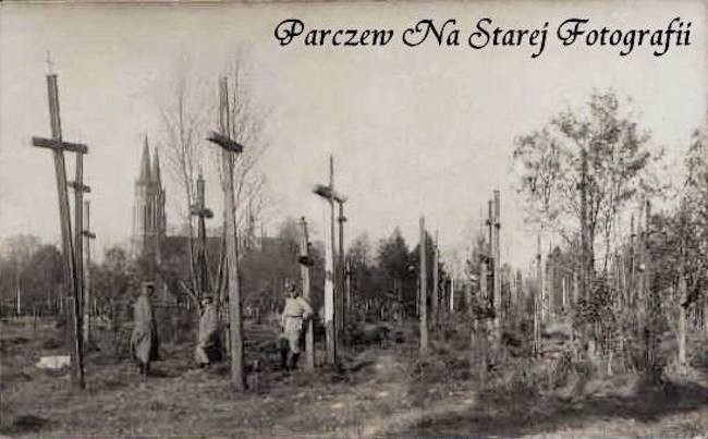 Region w dawnej fotografii: Teren obecnego cmentarza parafialnego - Zdjęcie główne