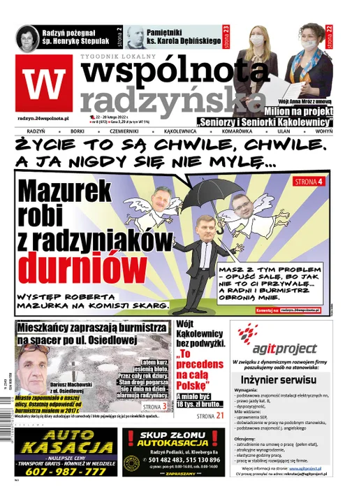 Najnowszy numer Wspólnoty Radzyńskiej (22 lutego 2022) - Zdjęcie główne