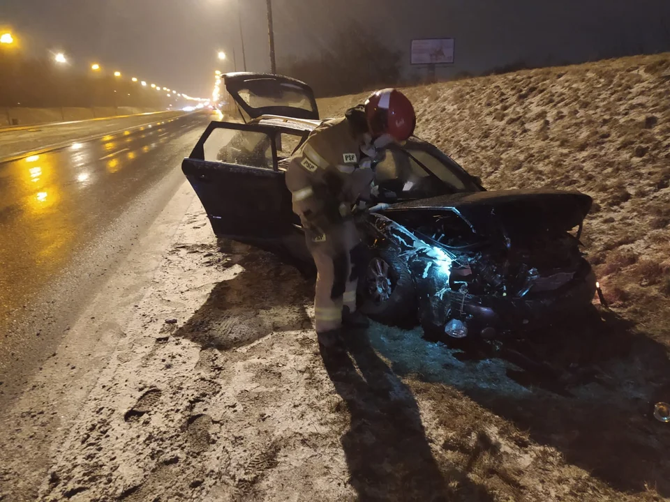 Wypadek drogowy na ul. Witosa