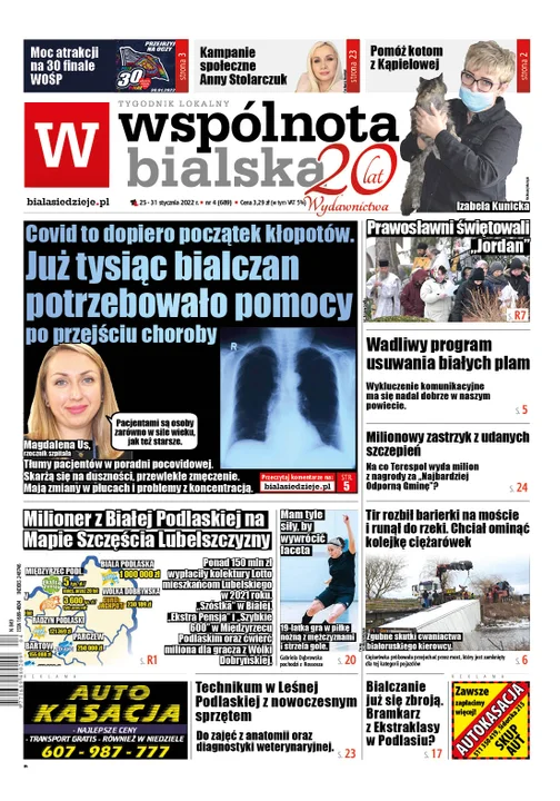 Najnowszy numer Wspólnoty Bialskiej ( 25 stycznia 2022) - Zdjęcie główne