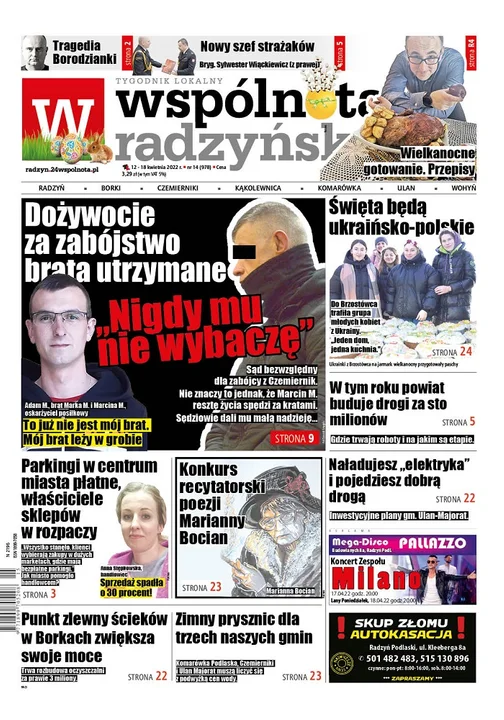 Najnowszy numer Wspólnoty Radzyńskiej (12 kwietnia 2022) - Zdjęcie główne