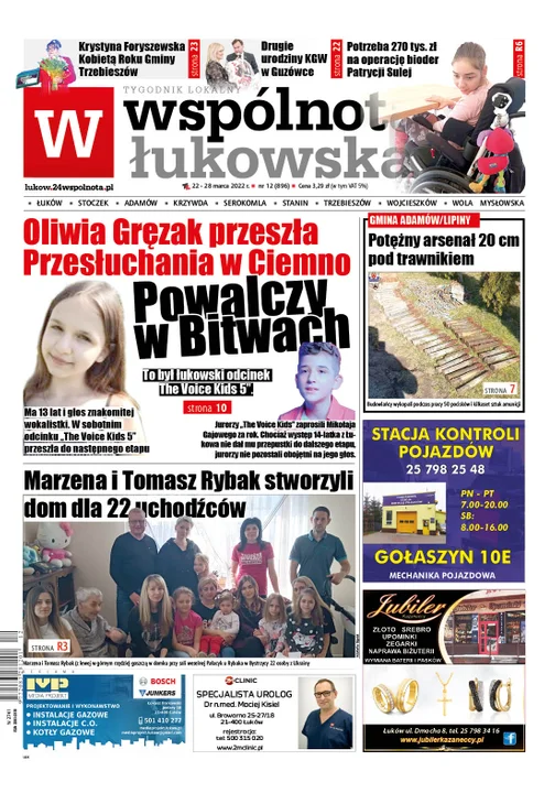 Najnowszy numer Wspólnoty Łukowskiej ( 22 marca 2022) - Zdjęcie główne