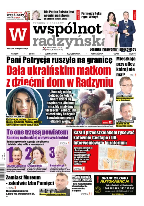 Najnowszy numer Wspólnoty Radzyńskiej ( 8 marca 2022) - Zdjęcie główne