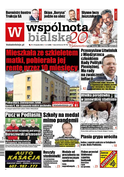 Najnowszy numer Wspólnoty Bialskiej ( 18 stycznia 2022) - Zdjęcie główne