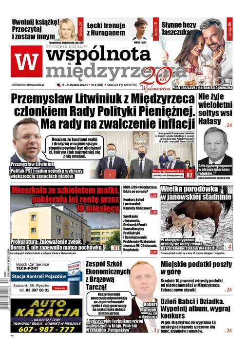 Najnowszy numer Wspólnoty Międzyrzeckiej( 18 stycznia 2022) - Zdjęcie główne