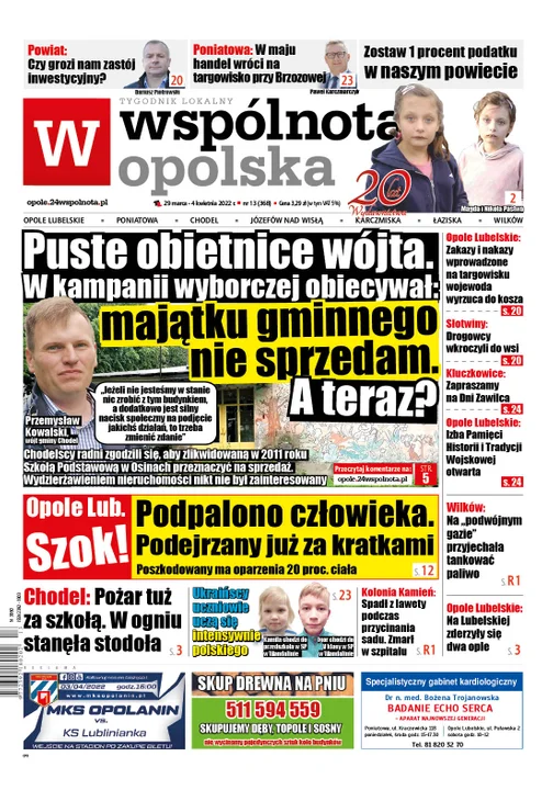 Najnowszy numer Wspólnoty Opolskiej  ( 29 marca 2022) - Zdjęcie główne