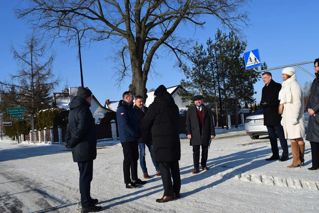 Otwarcie drogi w Skrobowie