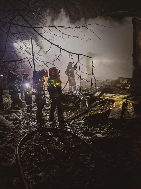 Pożar domu w Czesławicach pod Nałęczowem