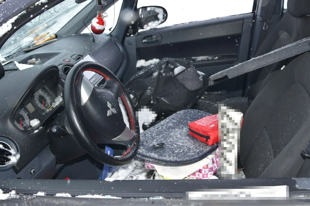 Dachowanie na ekspresówce pod Kurowem