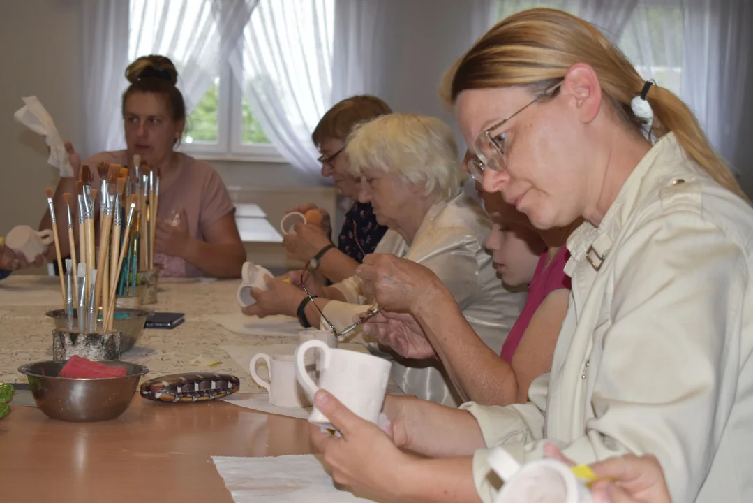 Warsztaty ceramiczne "COOLturowa TRADYCJA" Gminnej Biblioteki Publicznej w Łukowie