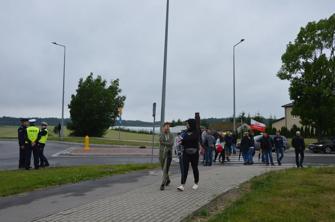 Protest producentów malin w Opolu Lubelskim. Dzień drugi