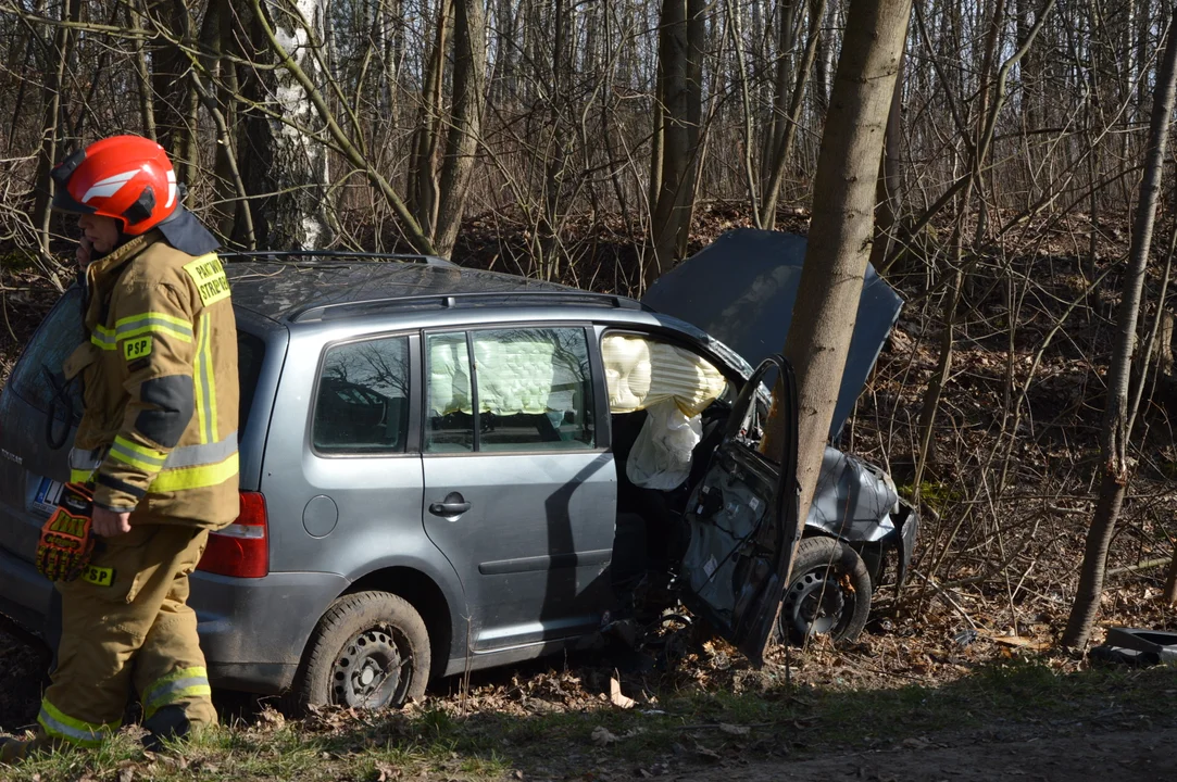 Wypadek drogowy w Kawęczynie