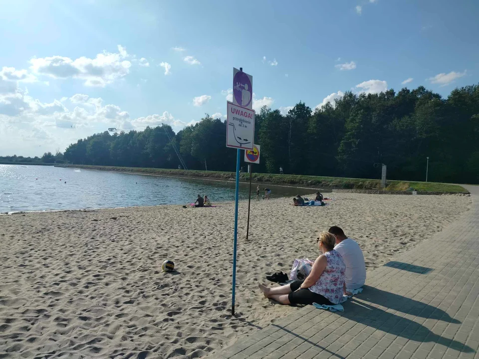 Jeszcze plażujemy nad Zalewem w Łukowie