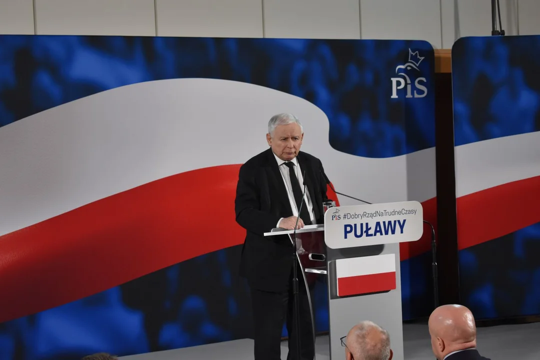 Spotkanie z Jarosławem Kaczyńskim w Puławach