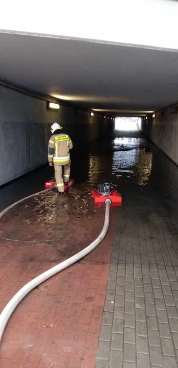 Ulice Łukowa pod wodą