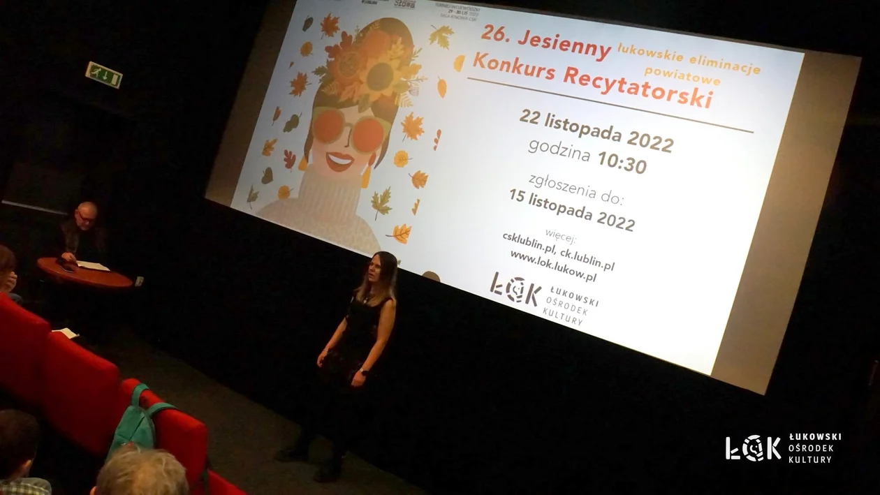 Tyle poezji! Jesiennie i romantycznie! Konkursy recytatorskie w Łukowskim Ośrodku Kultury