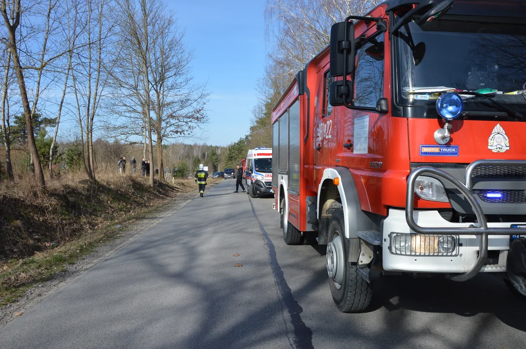 Wypadek drogowy w Kawęczynie