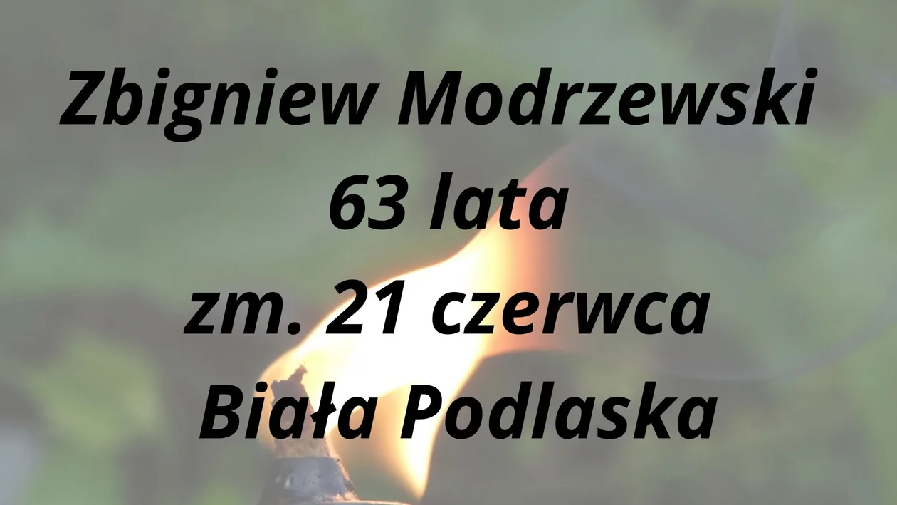 Nekrologi z powiatu bialskiego ( 21 - 27 czerwca)