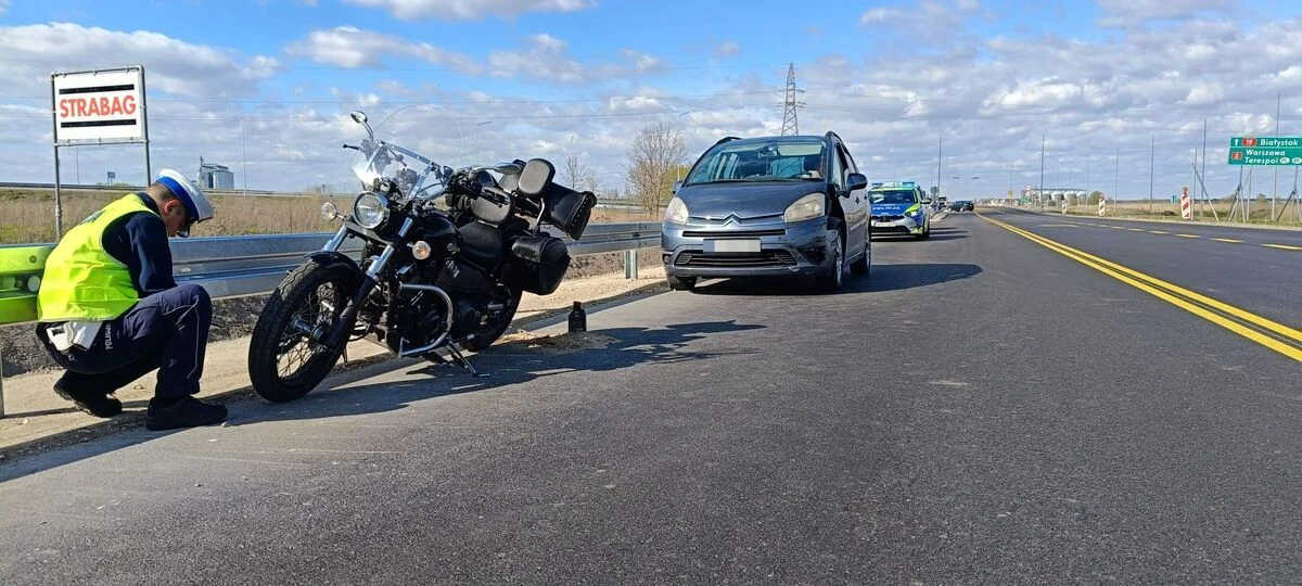 Majówka na drogach powiatu bialskiego. Zginął motocyklista, dwie osoby ranne