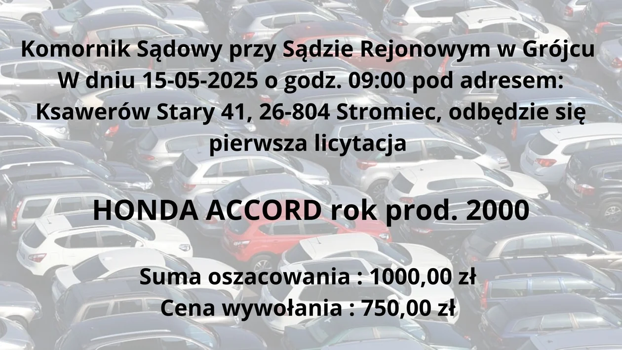 Licytacje samochdów osobowych