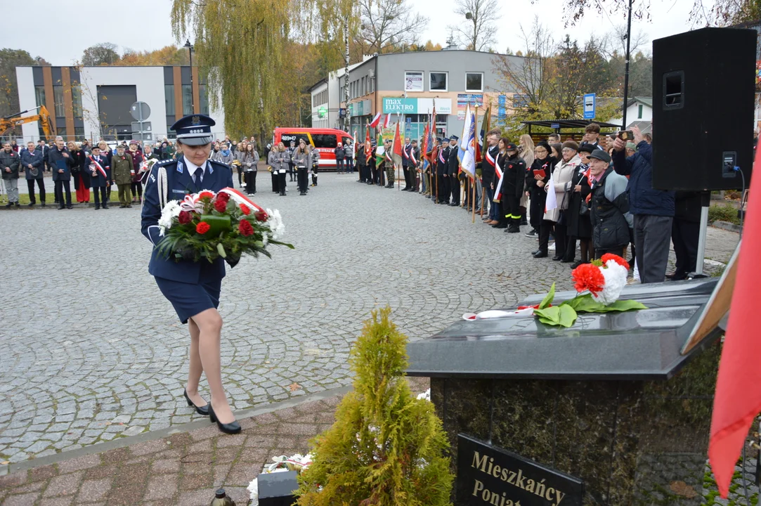 Obchody 105. rocznicy odzyskania niepodległości w Poniatowej